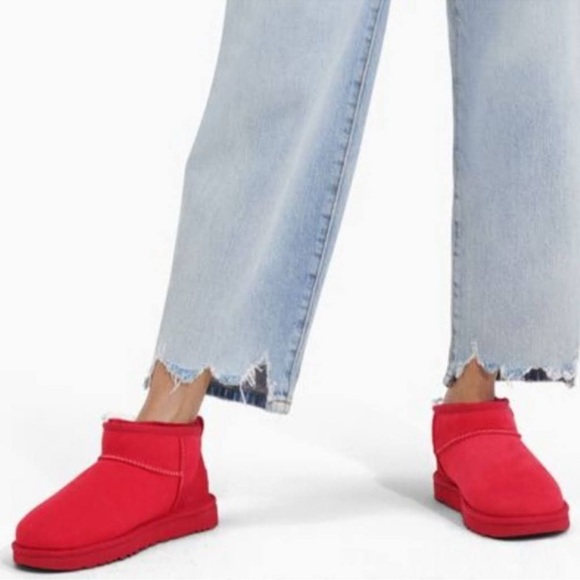 UGG Shoes - NWOT Ugg Shoes UGG Classic Ultra Mini Red / Cherry Size 7